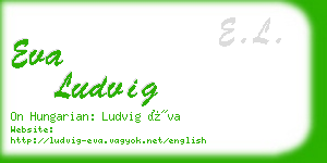 eva ludvig business card